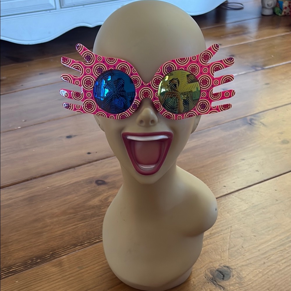 Funky Pink Winged Luna Love 💝 Party Sunglasses 😎